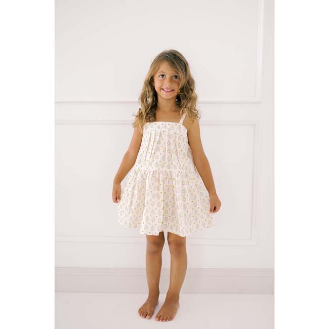Hikari Pintuck Dress, Golden Blossom - Dresses - 2