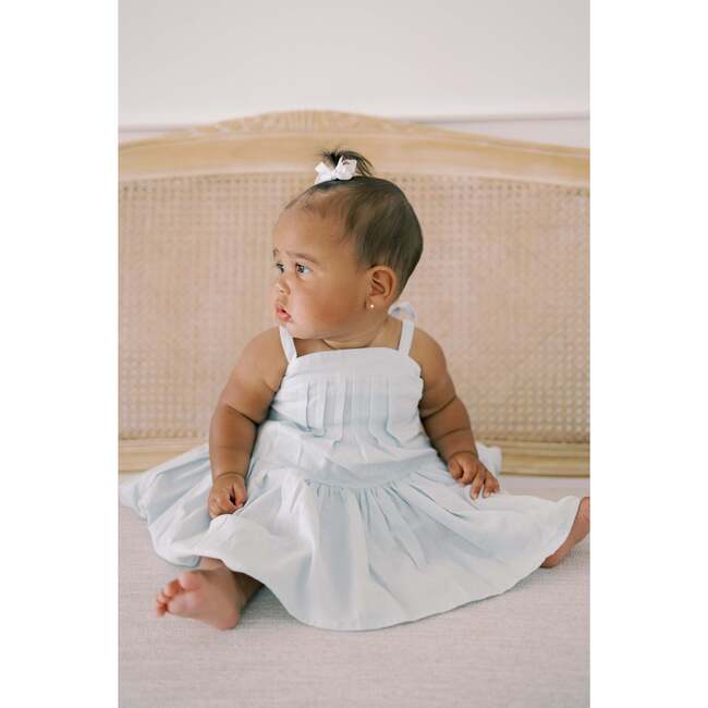 Hikari Pintuck Dress, Powder Blue