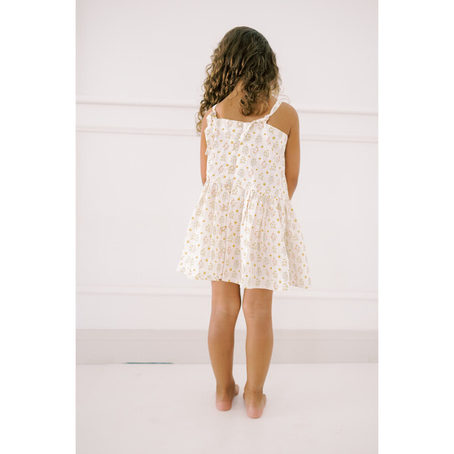 Hikari Pintuck Dress, Golden Blossom - Dresses - 3