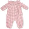 Ruffle Sleeve Romper Rose Pink Plaid - Rompers - 1 - thumbnail