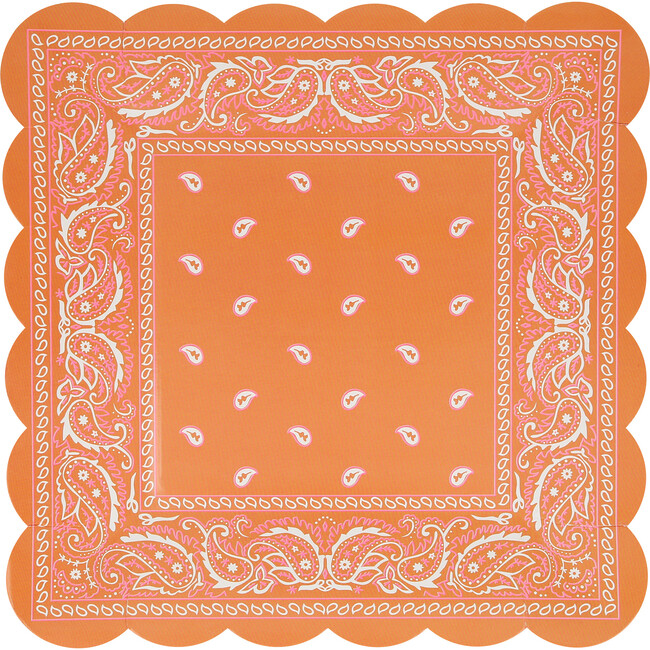 Western Bandana Square Plates - Party - 4