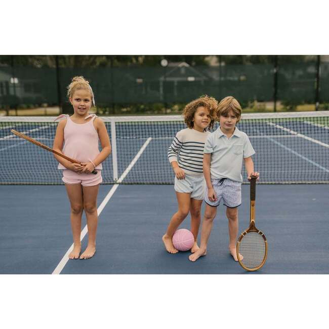 Girls French Terry Bloomer Set, Pink - Bloomers - 2