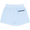 Boys French Terry Short, Powder Blue Stripe - Shorts - 2