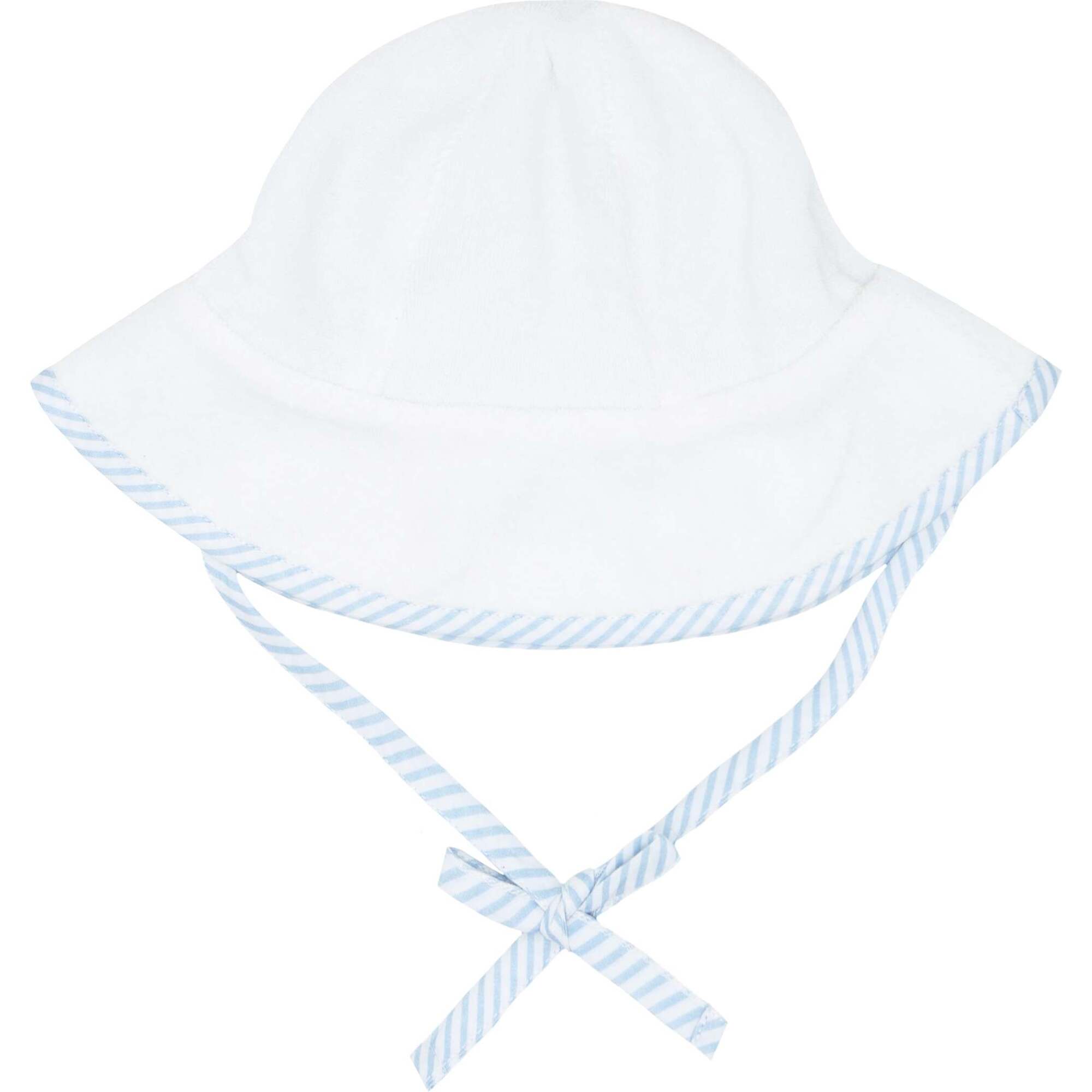 Baby French Terry Sunhat, White - Minnow Hats & Mittens | Maisonette