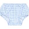 Oasis Blue Gingham Diaper Bloomer Cover - Bloomers - 1 - thumbnail