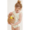 Girls Linear Citrus Ruffle One Piece - One Pieces - 4