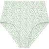 Women's Sea Marsh Floral High Waisted Bikini Bottom, Green - Two Pieces - 1 - thumbnail