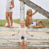 Knit Sweater, Cream/Pink Stripes - Sweaters - 2