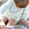 Knit Sweater, Mint/Cream Stripes - Sweaters - 3