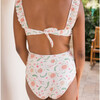 Women's Cloister Botanical High Waisted Bikini Bottom, Cream - Two Pieces - 3