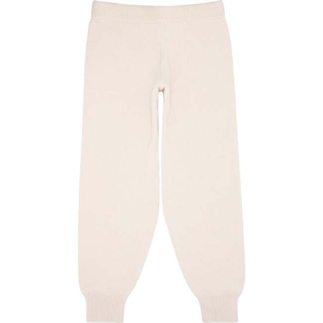 Women's Knit Pant, Cream - Pants - 4