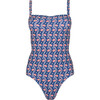 Women's Navy Primrose Low Back One Piece - One Pieces - 1 - thumbnail