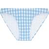 Women's Surfside Blue Crinkle Gingham Low Waist Bikini Bottom - Two Pieces - 1 - thumbnail