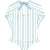 Cumberland Stripe Rashguard One Piece, Green/White - One Pieces - 5