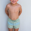 Sea Marsh Colorblock Boardie, Green - Swim Trunks - 2 - thumbnail