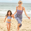 Women's Navy Primrose Low Back One Piece - One Pieces - 4
