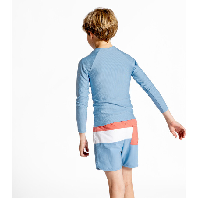 Surfside Blue Seersucker Rashguard - Rash Guards - 6