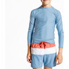 Surfside Blue Seersucker Rashguard - Rash Guards - 7