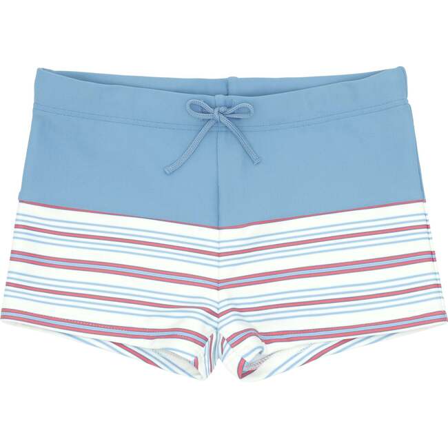 Boys Surfside Blue And Vintage Stripe Colorblock Brief