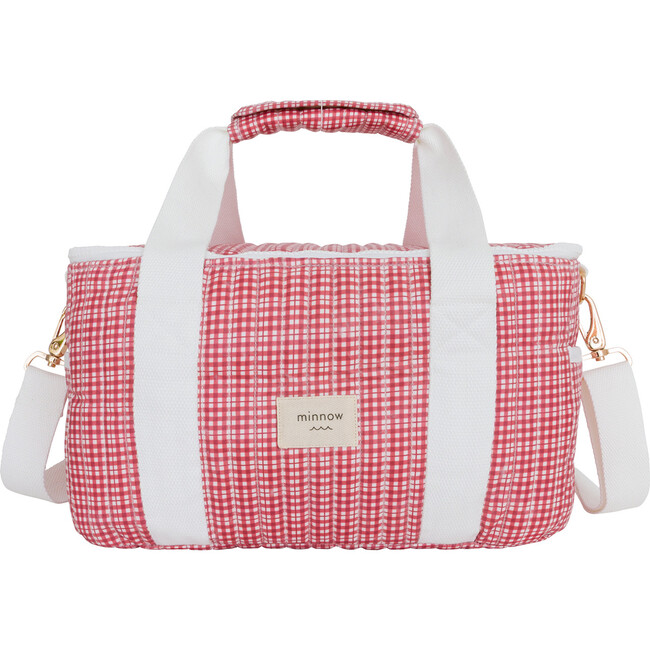 Poppy Gingham Coated Cooler Bag