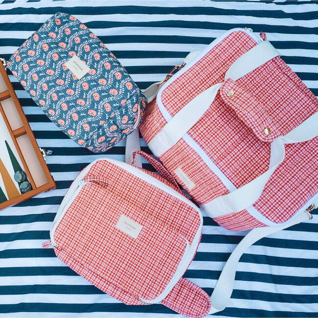 Navy Primrose Interior Coated Travel Pouch - Bags - 3