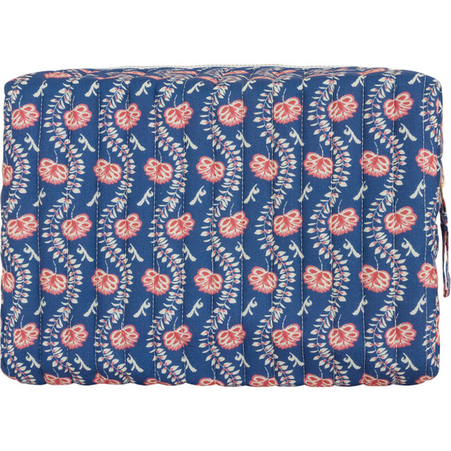 Navy Primrose Interior Coated Travel Pouch - Bags - 5