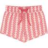 Boys Regatta Red Paisley Boardie - Swim Trunks - 1 - thumbnail