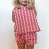 Baby Girls Regatta Red Paisley Scalloped Bloomer Set - Mixed Apparel Set - 2