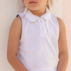 Girls White French Terry Tennis Tank Top And Skort Set - Mixed Apparel Set - 3