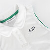 Girls White French Terry Tennis Tank Top And Skort Set With Bermuda Green Trim - Mixed Apparel Set - 6