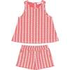 Girls Regatta Red Paisley Scalloped Short Set - Mixed Apparel Set - 1 - thumbnail