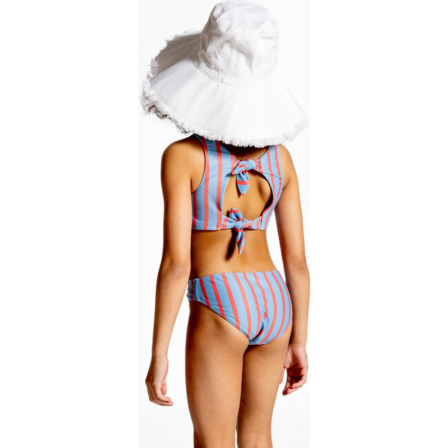 Girls Maritime Stripe Double Bow Bikini - Two Pieces - 3