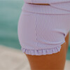 Girls Lavender Stripe Rashguard Set - Two Pieces - 3
