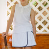 Girls White French Terry Tennis Tank Top And Skort Set - Mixed Apparel Set - 5