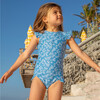 Girls Rosebay Ruffle Cap Sleeve Rashguard One Piece - One Pieces - 4
