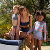 Girls Maritime Stripe Rashguard Set - Two Pieces - 4 - thumbnail