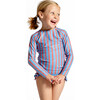 Girls Maritime Stripe Rashguard Set - Two Pieces - 5 - thumbnail