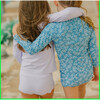 Girls Lavender Stripe Rashguard Set - Two Pieces - 5