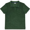 mens evergreen french terry polo - Polo Shirts - 1 - thumbnail