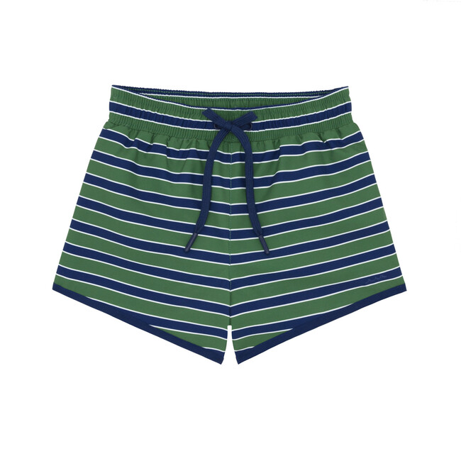 boys evergreen stripe boardie - Swim Trunks - 1