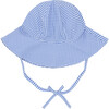 Baby Sky Blue Gingham Sun Hat - Hats - 1 - thumbnail