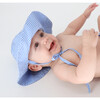 Baby Sky Blue Gingham Sun Hat - Hats - 2