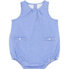 Baby Sky Blue Gingham Bubble Romper - Rompers - 1 - thumbnail