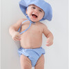 Baby Sky Blue Gingham Diaper Cover - Two Pieces - 2