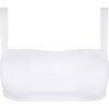 Women's White Bandeau Bikini Top - Two Pieces - 1 - thumbnail