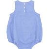 Baby Sky Blue Gingham Bubble Romper - Rompers - 4