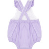 Baby Lavender Stripe Bubble Romper - Rompers - 5