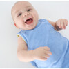 Baby Clearwater Blue French Terry Bubble Romper - Rompers - 5