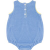 Baby Clearwater Blue French Terry Bubble Romper - Rompers - 6