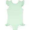 Palm Gingham Ruffle Cap Sleeve Rashguard One Piece - One Pieces - 1 - thumbnail